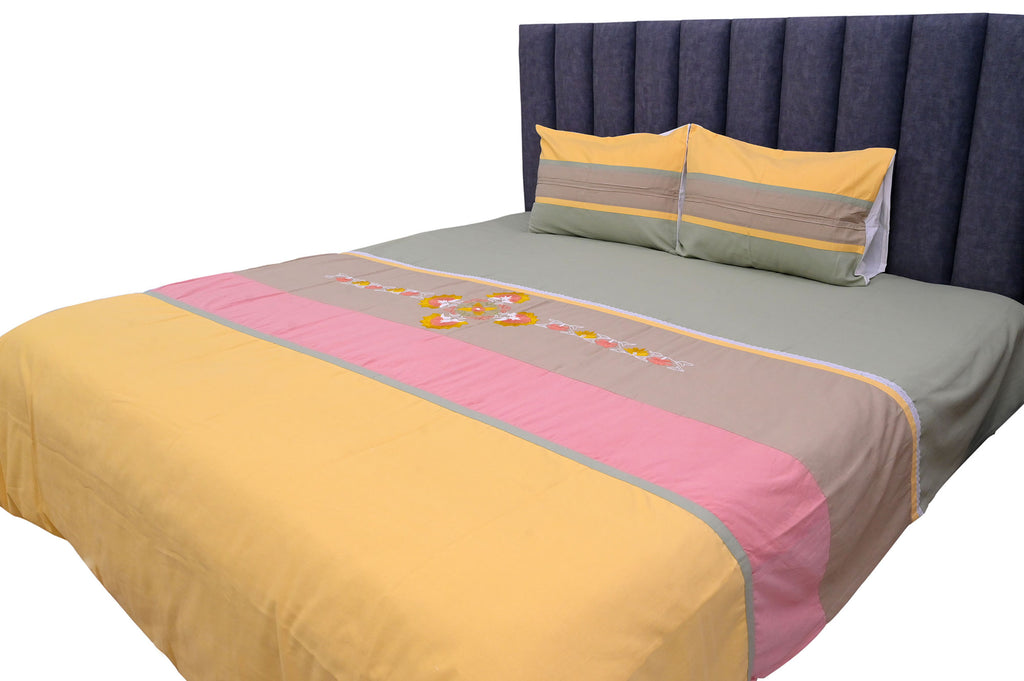 Sunset Bloom Pastel Bed Ensemble