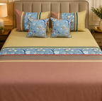 Sky Bird Floral Bed Ensemble