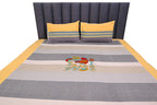 Sunrise Stripes Yellow & Grey Bed Ensemble