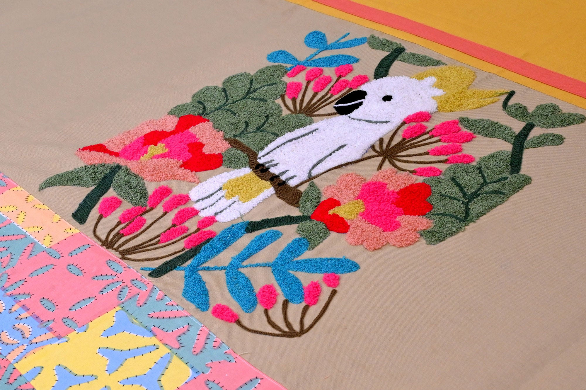 Tropical Harmony Coral & Mustard Bed Ensemble