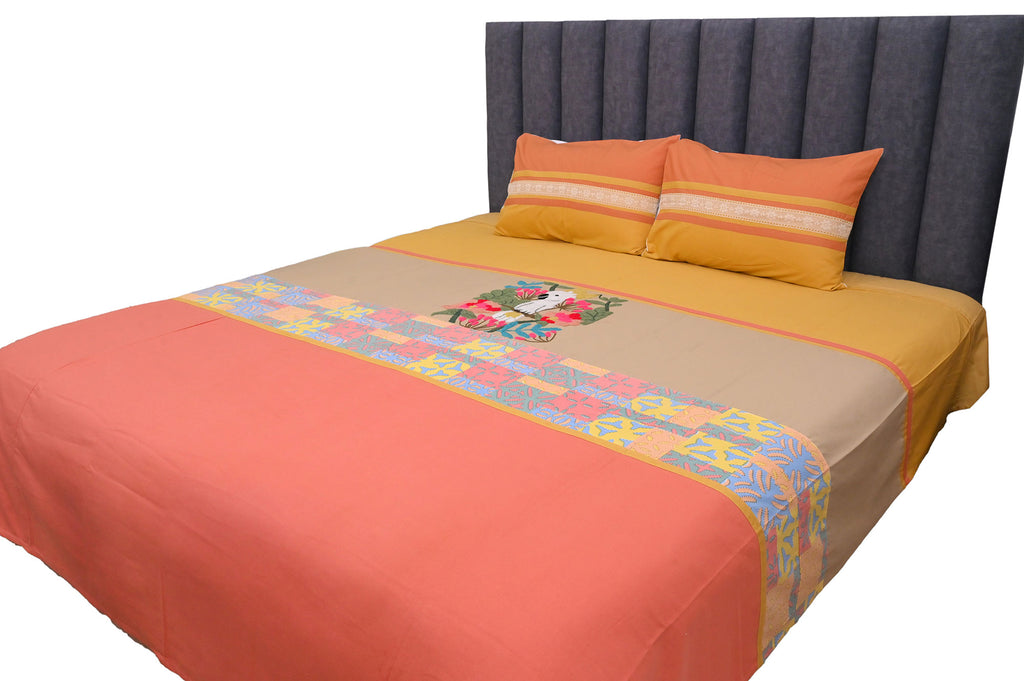 Tropical Harmony Coral & Mustard Bed Ensemble