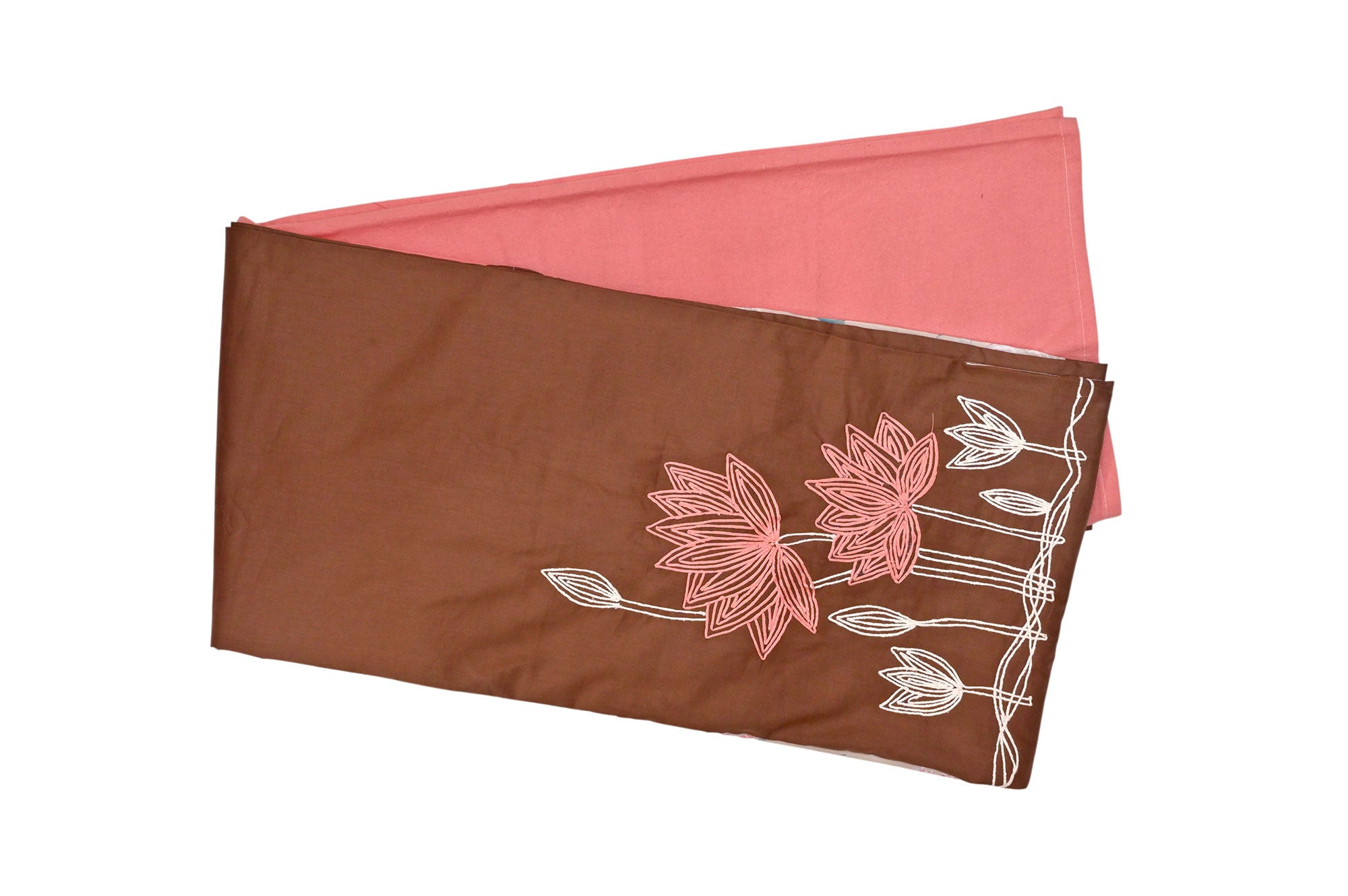 Blush & Mocha Lotus Bloom Bed Ensemble