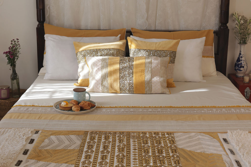 Golden Serenity Bed Ensemble
