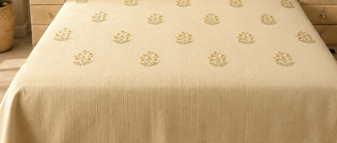 Ivory Botanical Bed Ensemble
