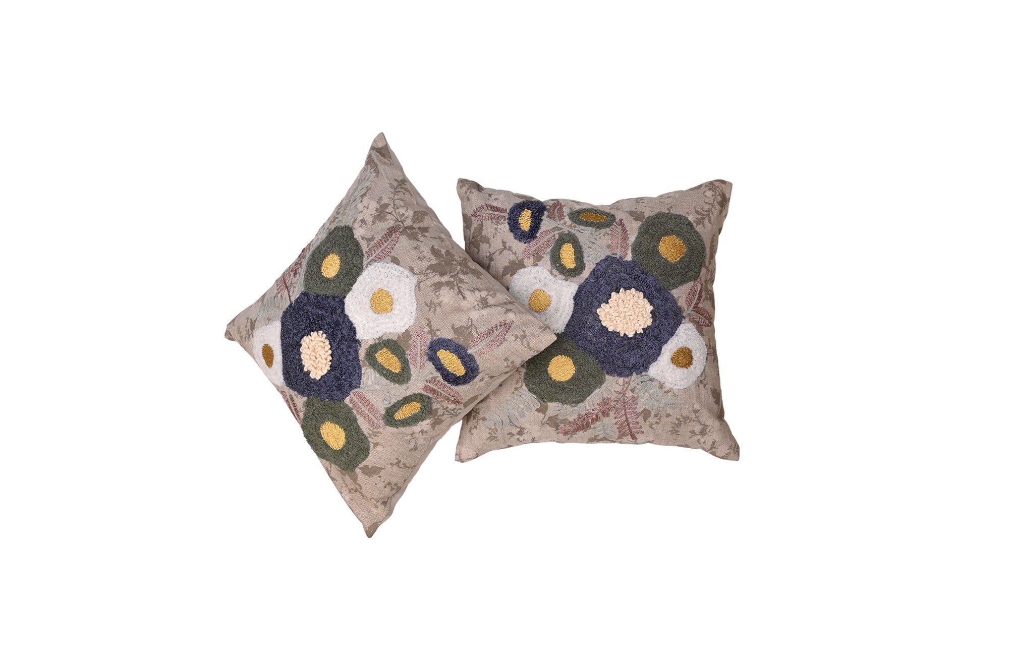 Earthy Petal Cushion Cover