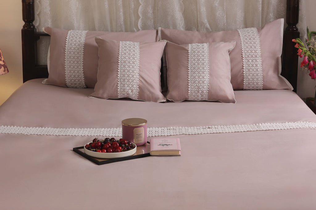 Blush Lace Charm Bed Ensemble