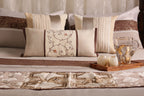 Classic Elegance Ivory & Mocha Bed Ensemble