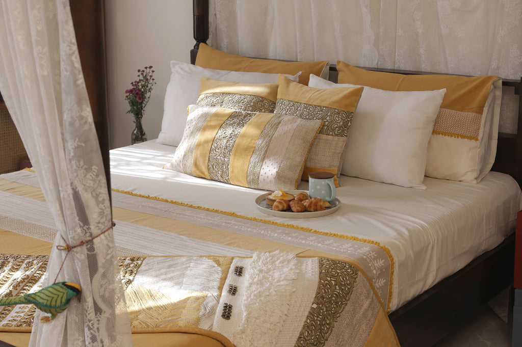 Golden Serenity Bed Ensemble