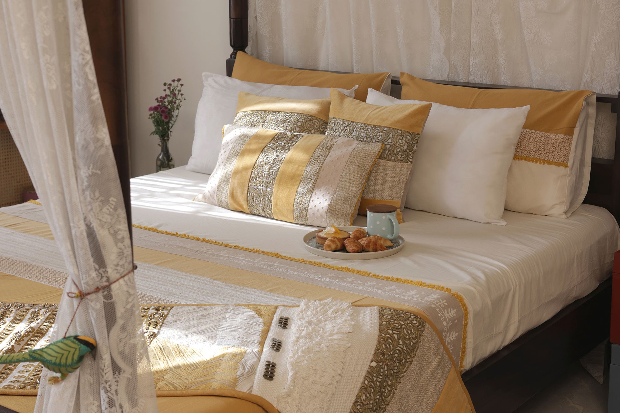 Golden Serenity Bed Ensemble