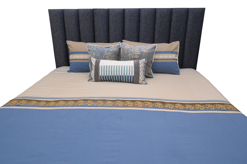 Royal Azure Elegance Bedspread Set