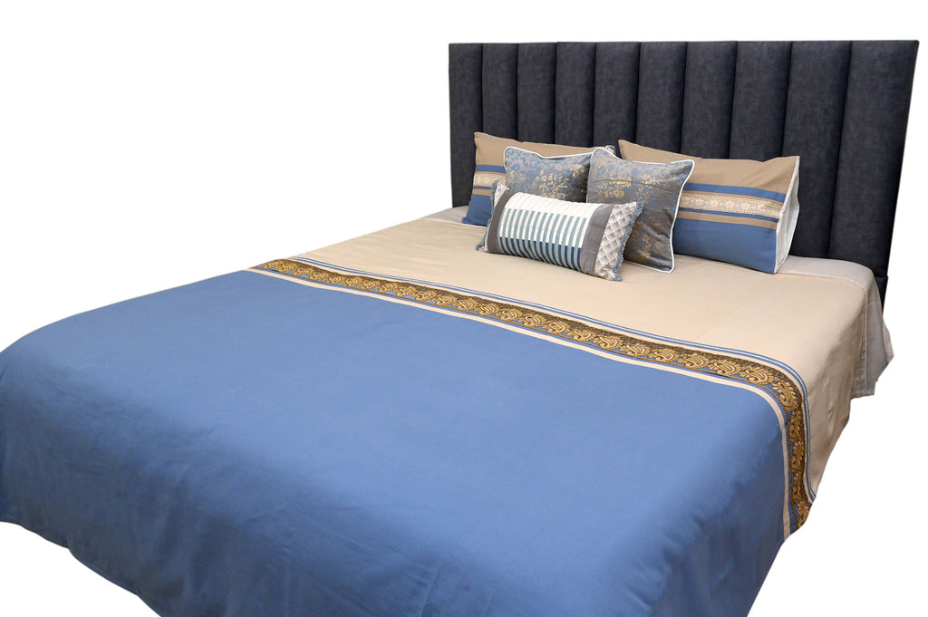 Royal Azure Elegance Bedspread Set