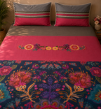 Magenta Garden Floral Bed Ensemble