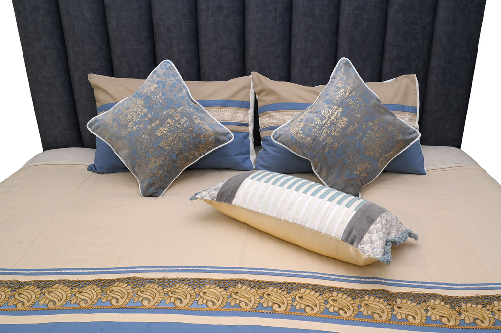 Royal Azure Elegance Bedspread Set