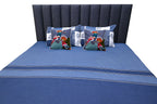 Tropical Blue Aviary Bedspread Set