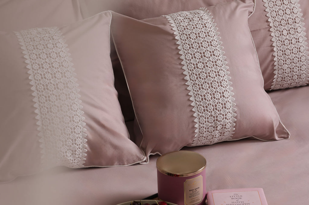 Blush Lace Charm Bed Ensemble