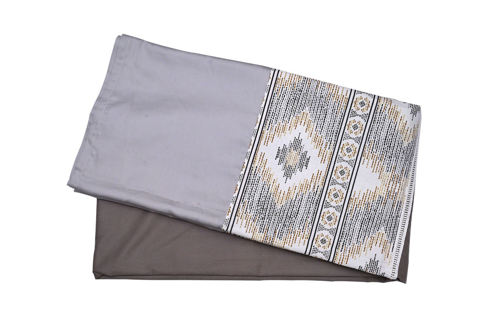 Floral Grace Taupe & Grey Bed Ensemble