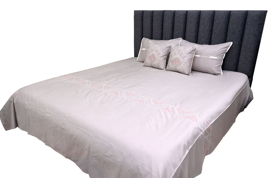 Elegant Mist Embroidered Bedspread Set
