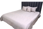 Elegant Mist Embroidered Bedspread Set