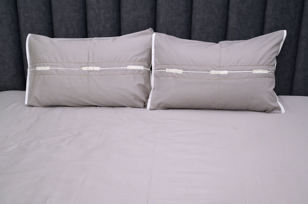 Elegant Mist Embroidered Bedspread Set