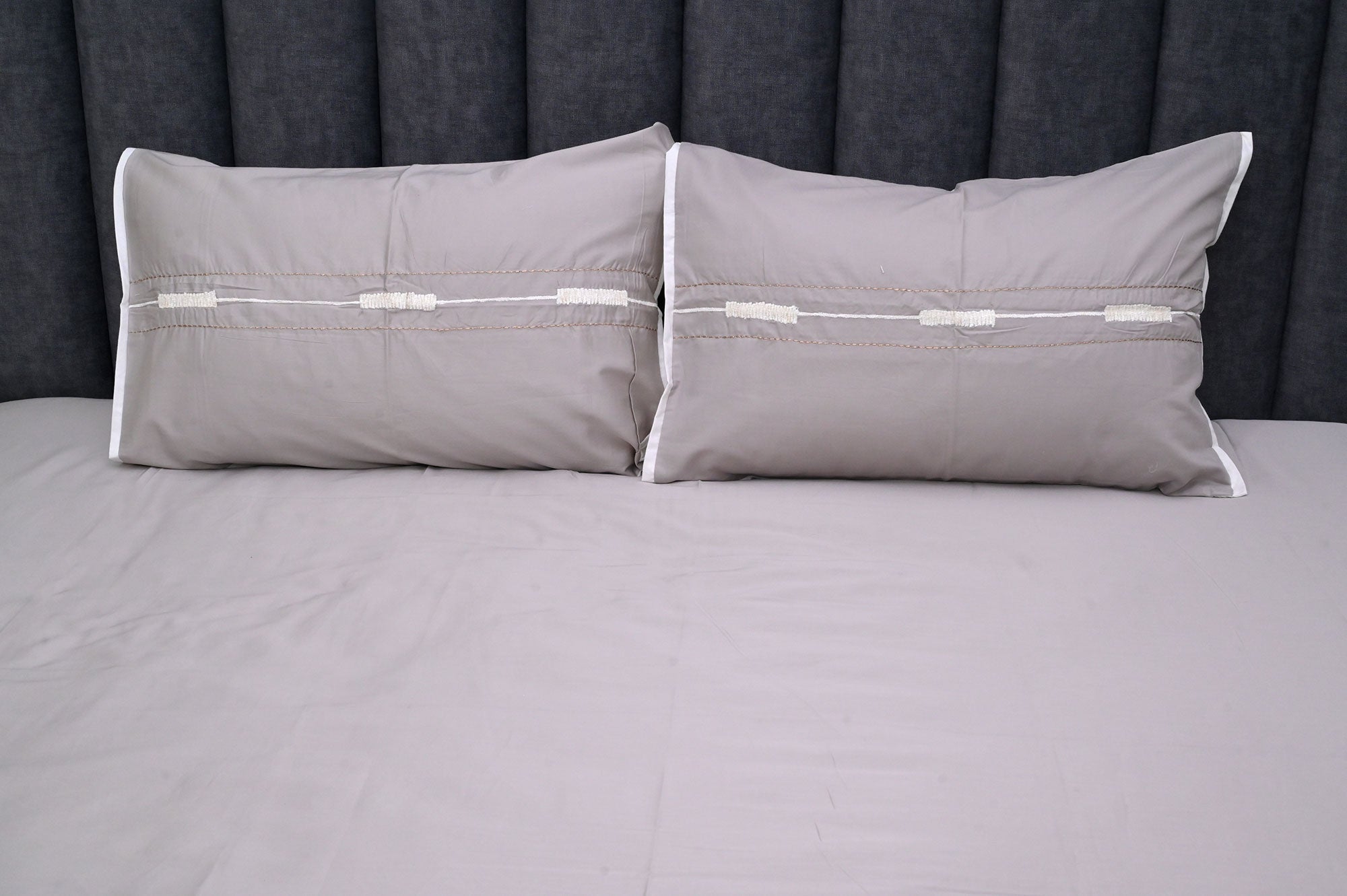 Elegant Mist Embroidered Bedspread Set