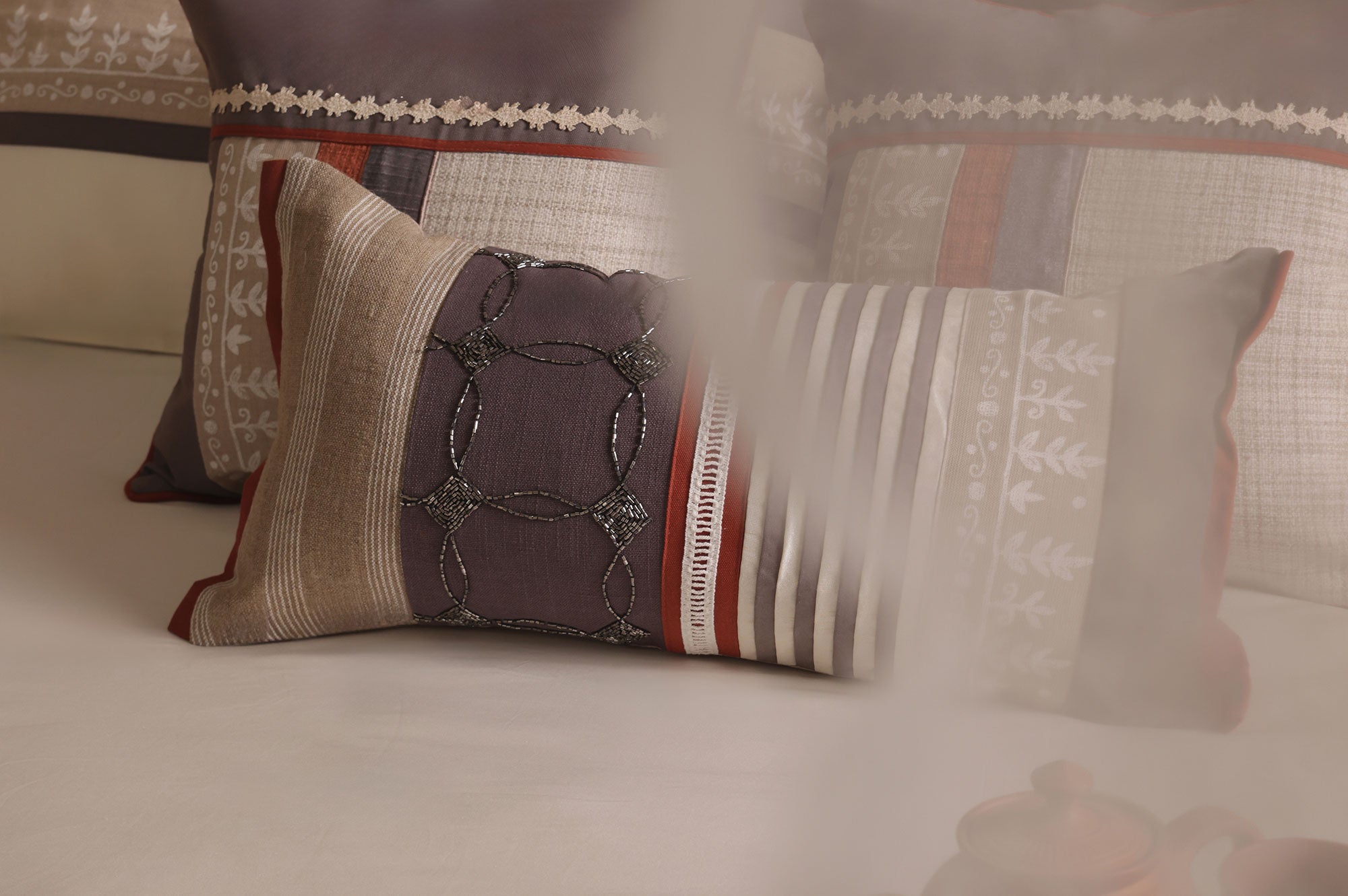 Rustic Charm Grey & Terracotta Bed Ensemble