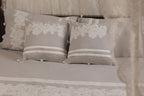 Lace Whisper Grey & White Bed Ensemble