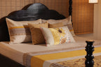 Golden Harmony Mustard & Beige Bed Ensemble