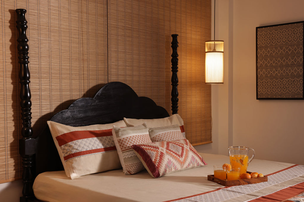 Tribal Essence Terracotta & Beige Bed Ensemble