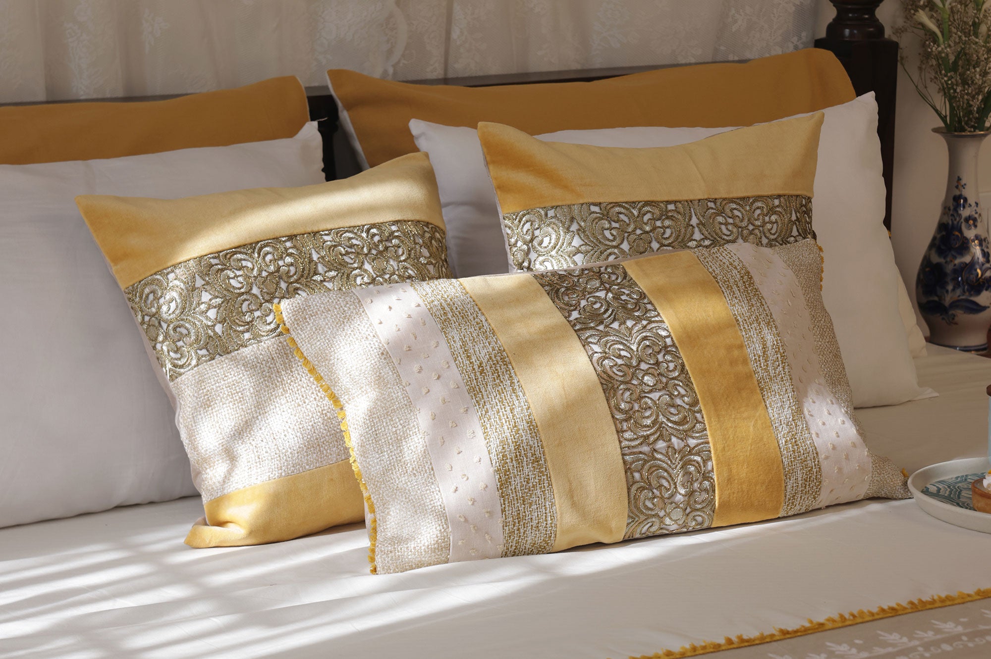 Golden Serenity Bed Ensemble
