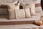 Classic Elegance Ivory & Mocha Bed Ensemble