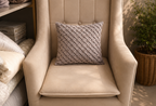 Taupe Basket Weave Cushion Cover