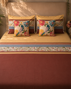 Mustard Bird Floral Bed Ensemble