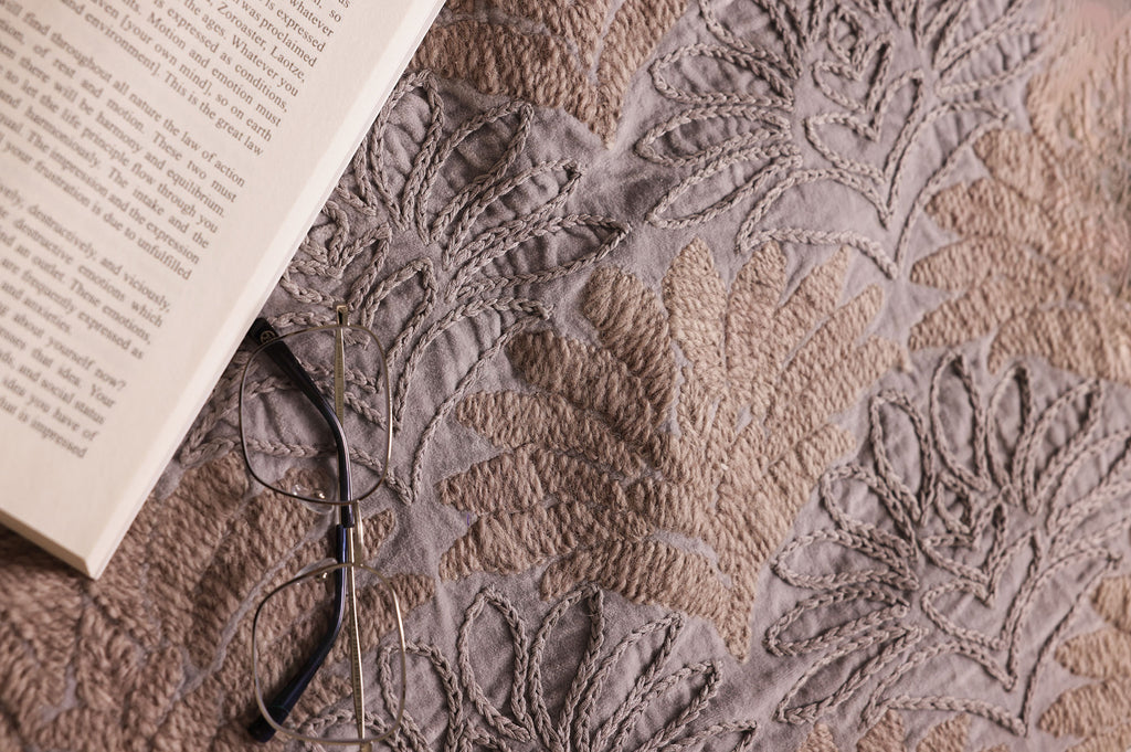 Silver Twilight Quilted Bed Ensemble