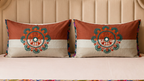 Terracotta Mandala Patchwork Bedsheet Set