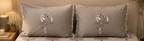 Taupe Woodland Tree Print Bedsheet Set
