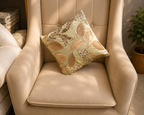 Sage Gold Leaf Cushion Cover