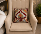 Heritage Floral Embroidered Cushion Cover