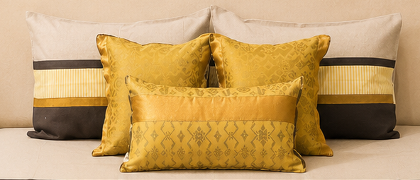 Mustard Royale Charcoal Accent Bedsheet Set
