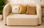 Golden Dragonfly Embellished Cushion Cover Set