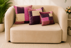 Pink, Plum & BeigeBerry Patchwork Cushion Cover Set