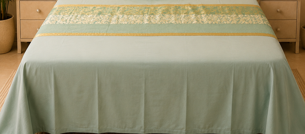 Sage Royale Gold Accent Bed Ensemble