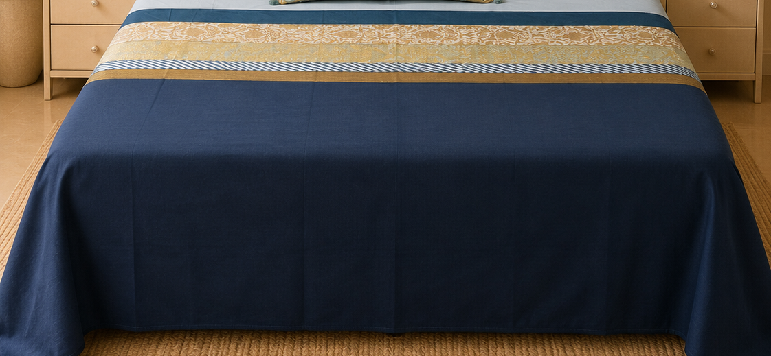 Sunrise Stripes Yellow & Grey Bed Ensemble