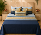 Sunrise Stripes Yellow & Grey Bed Ensemble