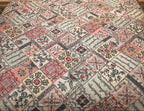 Coral Mosaic Floral Patchwork Bedsheet Set