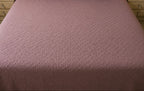 Dusty Mauve Floral Quilted Bedsheet Set