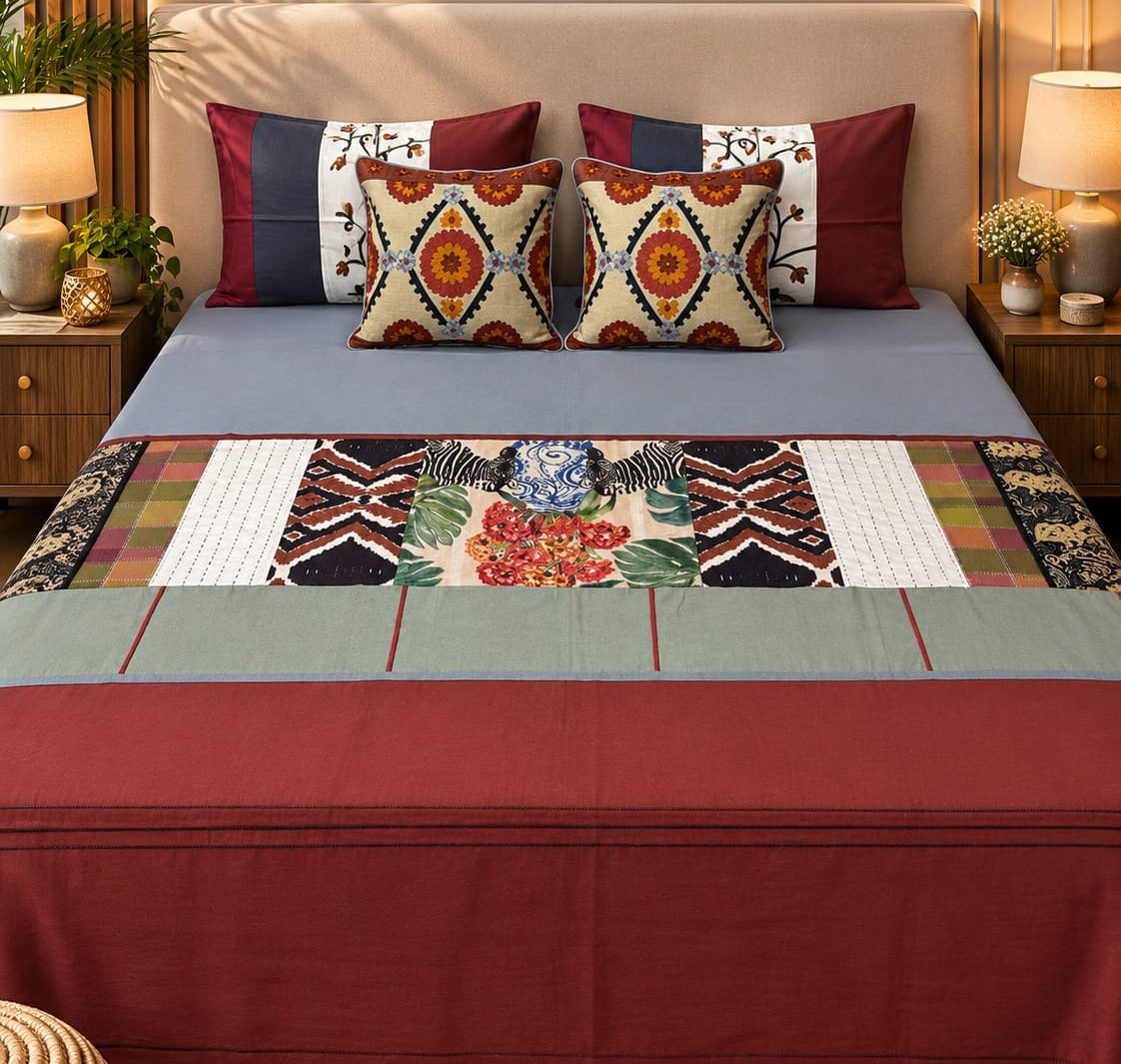 Ivory Botanical Bed Ensemble