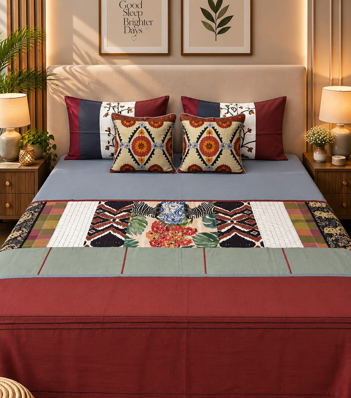 Ivory Botanical Bed Ensemble