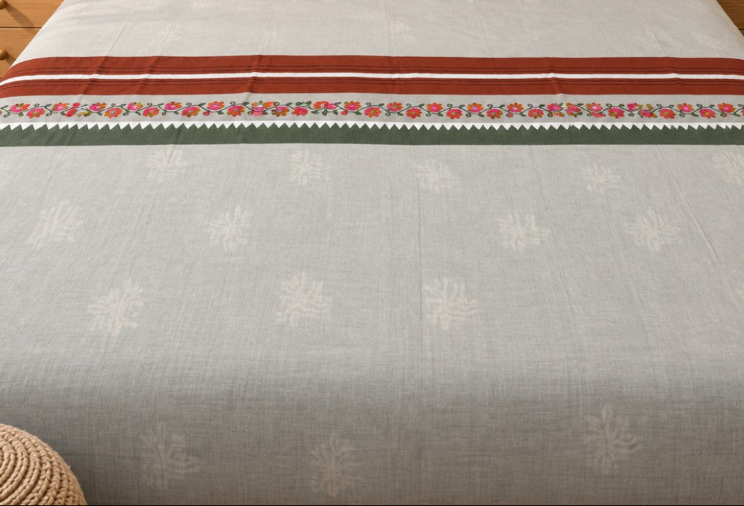 Mustard Bird Floral Bed Ensemble