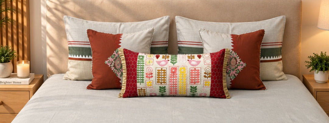 Mustard Bird Floral Bed Ensemble