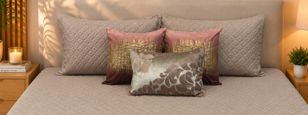 Ivory Woodland Quilted Bedsheet Set